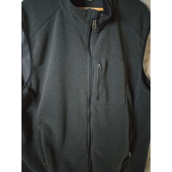 Duluth Trading Co Fleece Full Zip Vest, Men's Sz 2XL/Tall, Gray/Charcoal - Picture 4 of 9